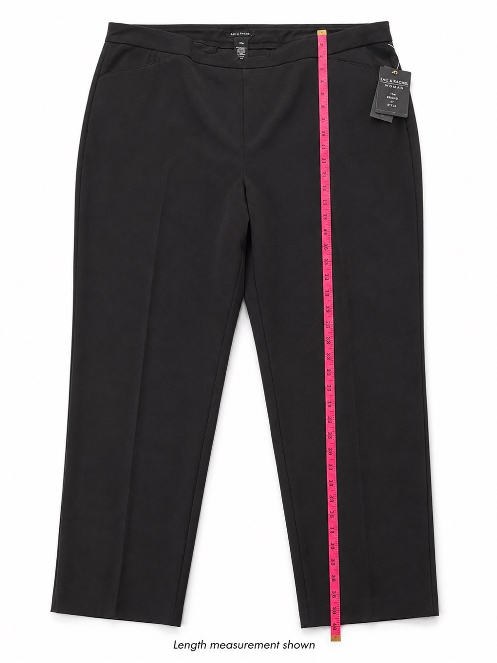 Zac & Rachel Woman Black Stretch Dress Pants 22W NWT Plus Size Career - Picture 7 of 9